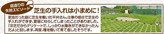 田舎暮らし お客様の声 248 庭造りの失敗エピソード